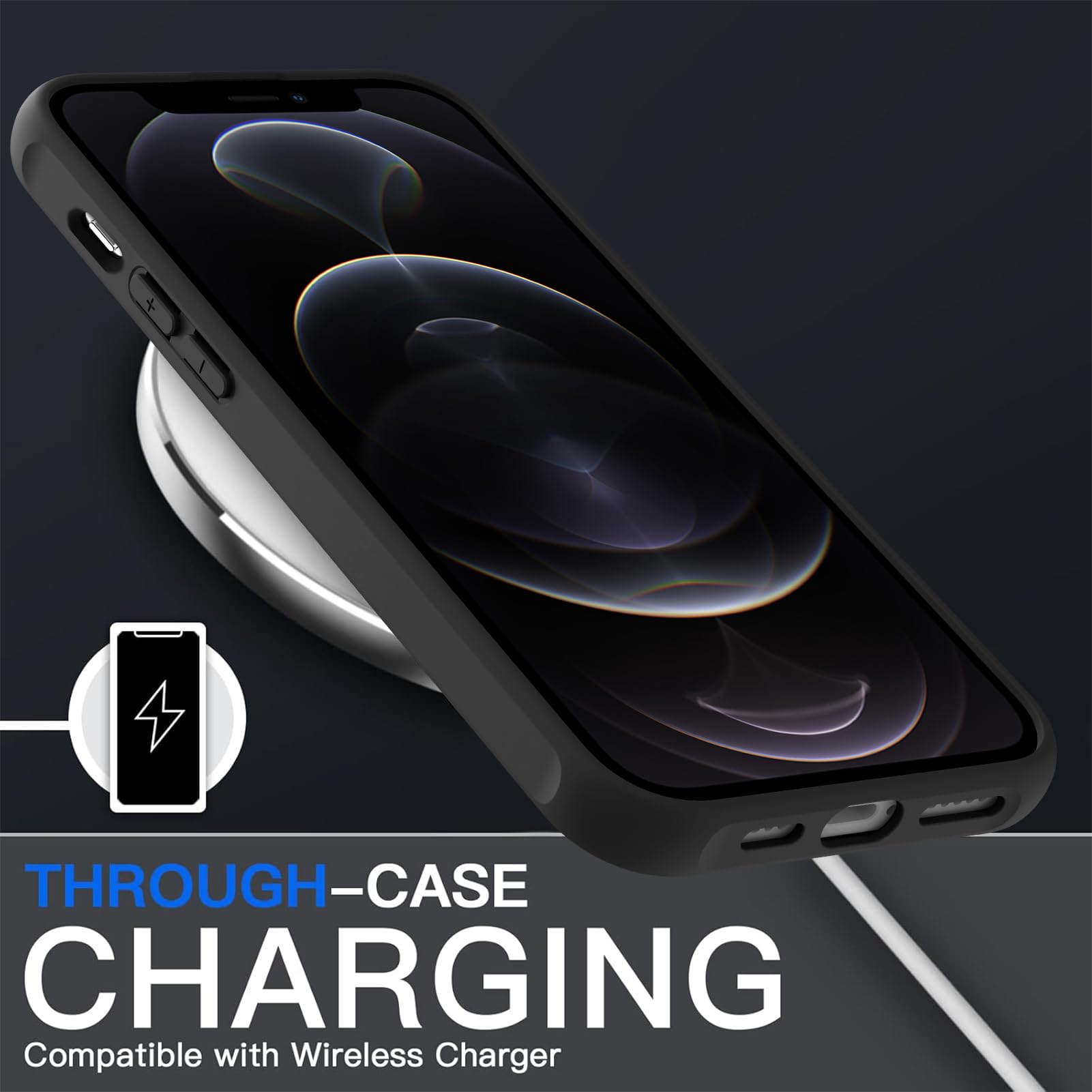 Foto 5 pulgar | Funda De Teléfono Aigomara Para Iphone 12 Pro Max Con Magsafe Black - Venta Internacional.