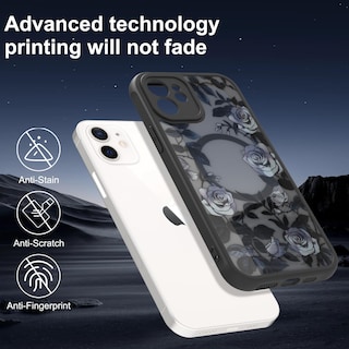 Foto 2 | Funda De Teléfono Aigomara Para Iphone 11 Con Magsafe Rose Flower - Venta Internacional.