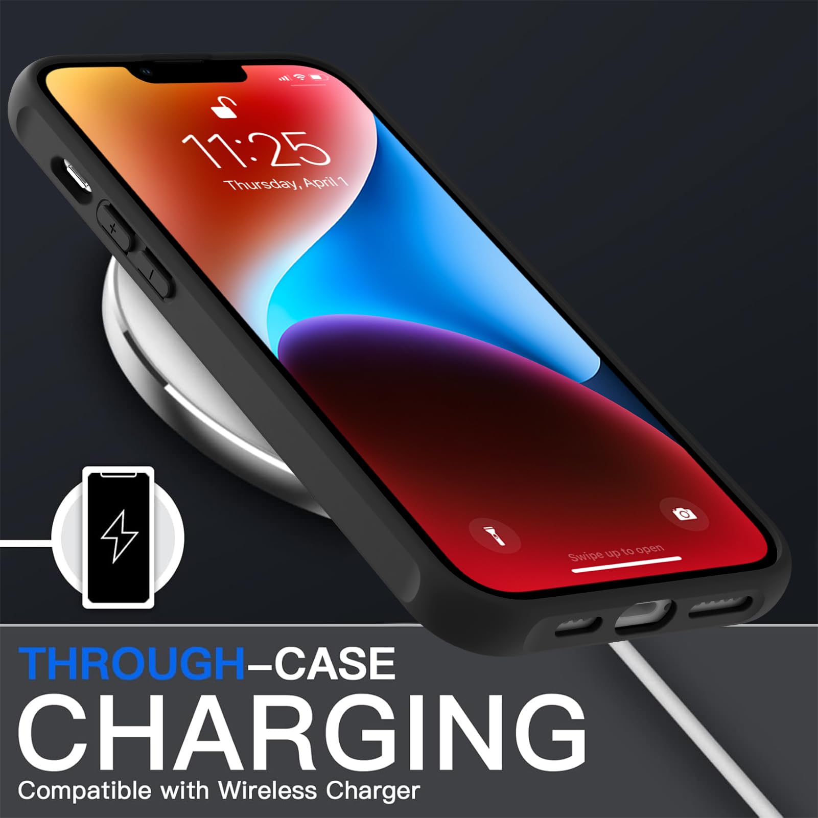 Foto 5 pulgar | Funda De Teléfono Aigomara Para Iphone 14 De 6.1 Pulgadas Con Magsafe Black - Venta Internacional.