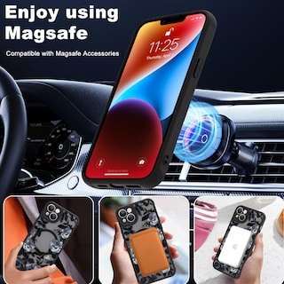 Foto 5 | Funda De Teléfono Aigomara Para Iphone 14 De 6.1 Pulgadas Con Magsafe Black - Venta Internacional.
