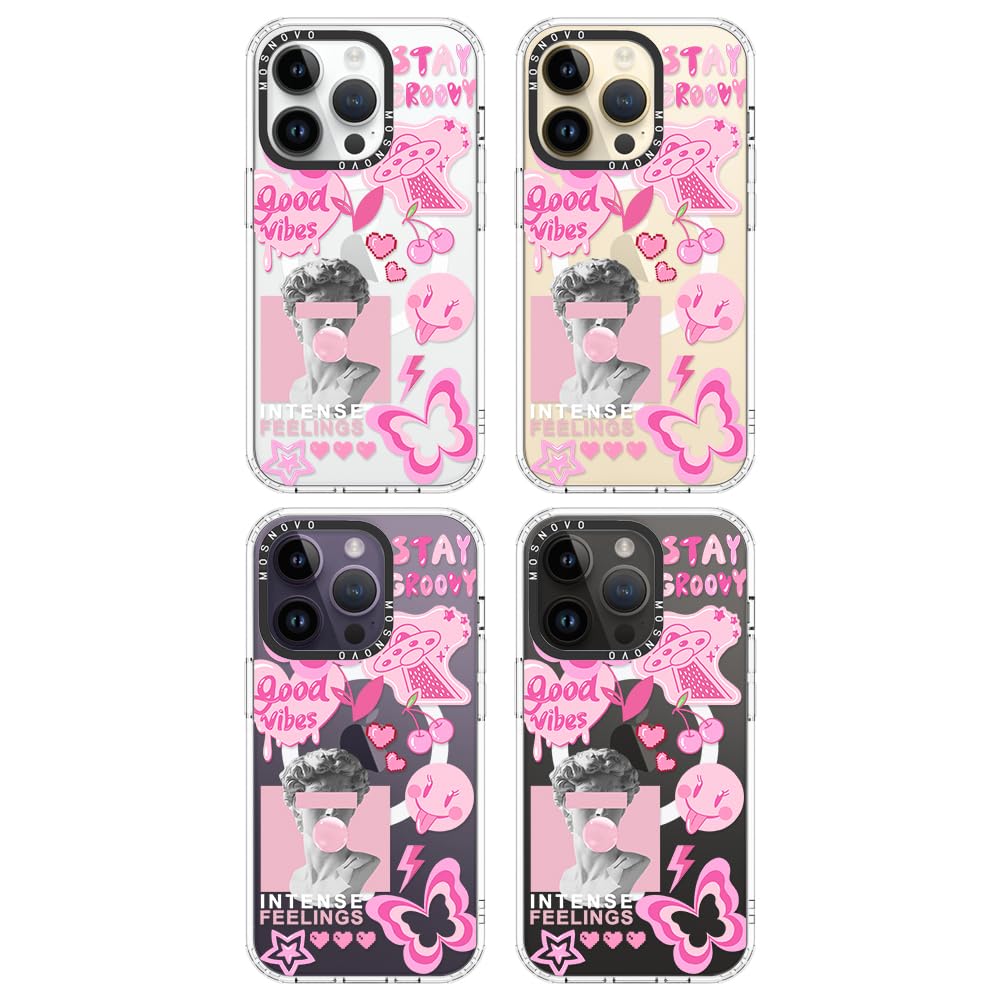 Foto 3 | Funda De Teléfono Mosnovo Para Iphone 14 Pro Buffertech Pink Culture - Venta Internacional.