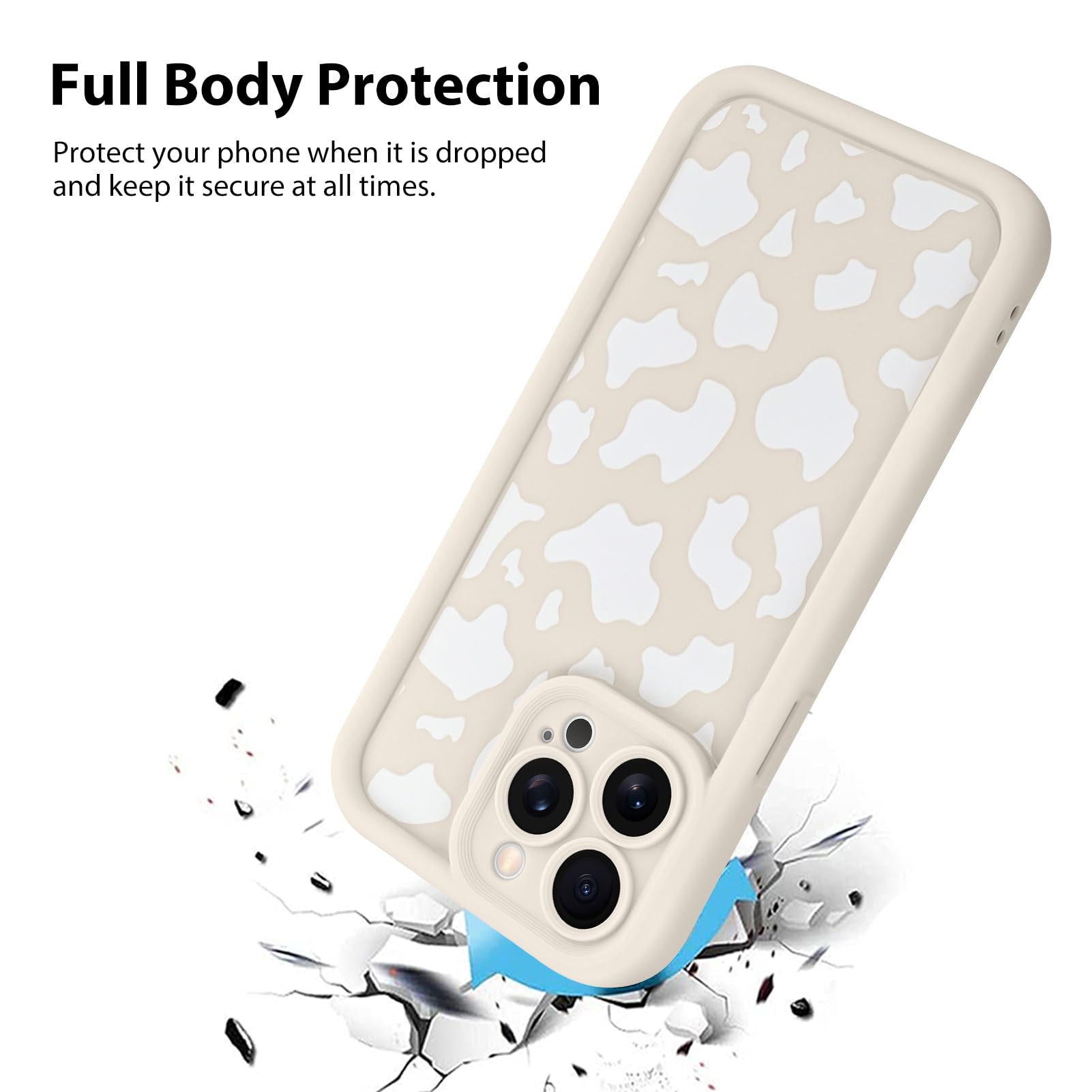Foto 3 pulgar | Funda De Teléfono Kanghar Compatible Con Iphone 15 Pro Max - Blanca - Venta Internacional.