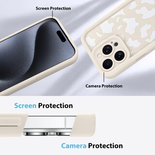 Foto 5 | Funda De Teléfono Kanghar Compatible Con Iphone 15 Pro Max - Blanca - Venta Internacional.