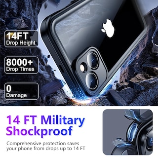 Foto 3 | Funda Impermeable Temdan Compatible Con Iphone 14 6.1 - Venta Internacional.