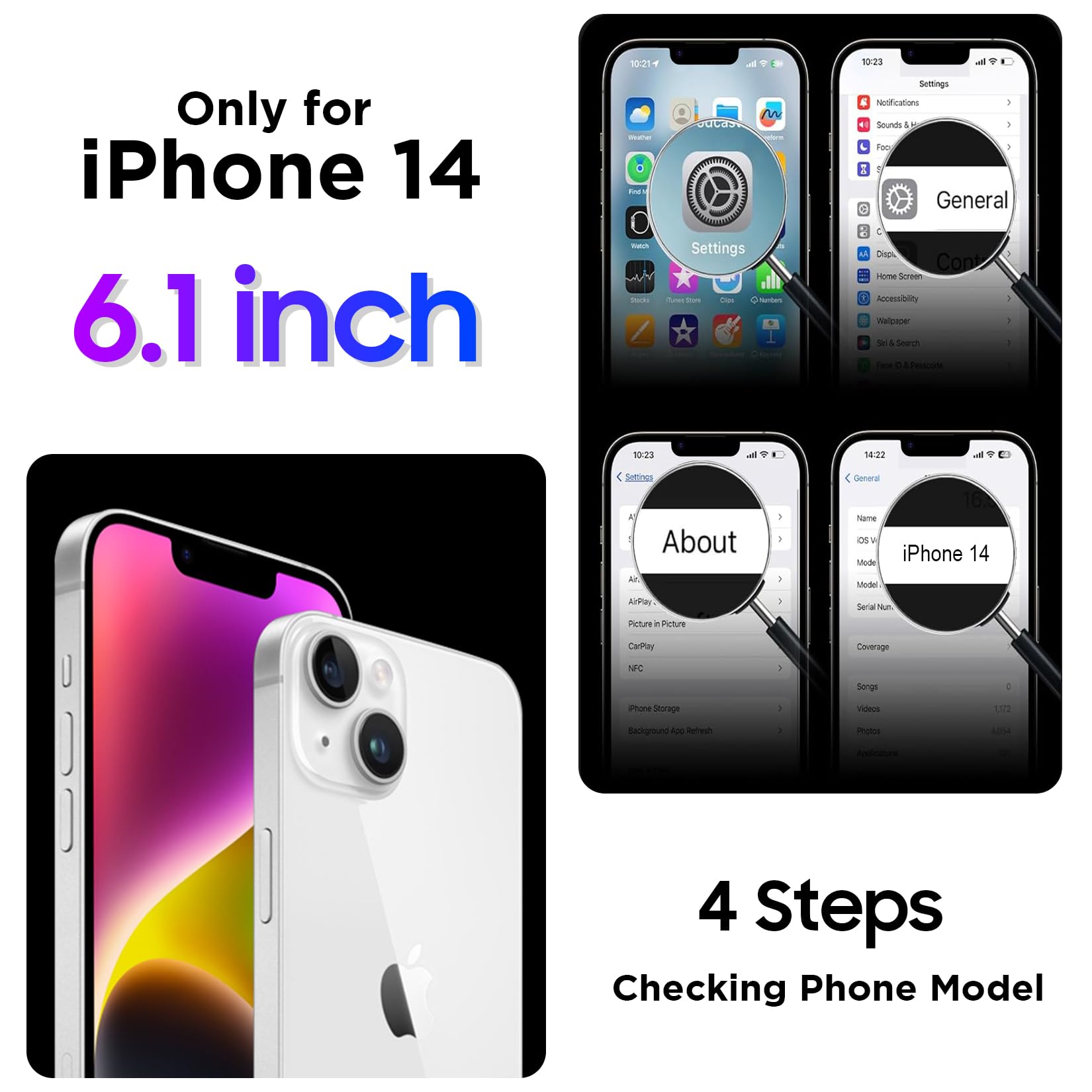 Foto 8 pulgar | Funda Impermeable Temdan Compatible Con Iphone 14 6.1 - Venta Internacional.