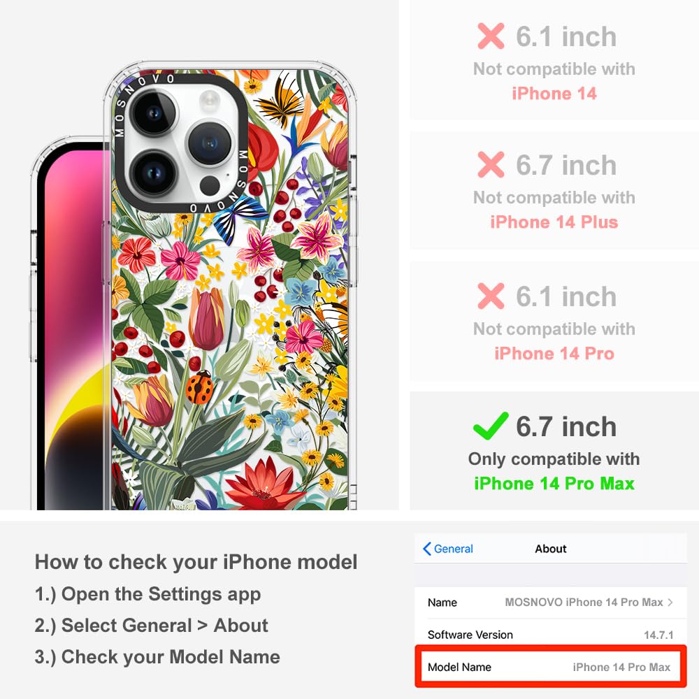 Foto 2 | Funda De Teléfono Mosnovo Para Iphone 14 Pro Max Con Buffertech - Venta Internacional.