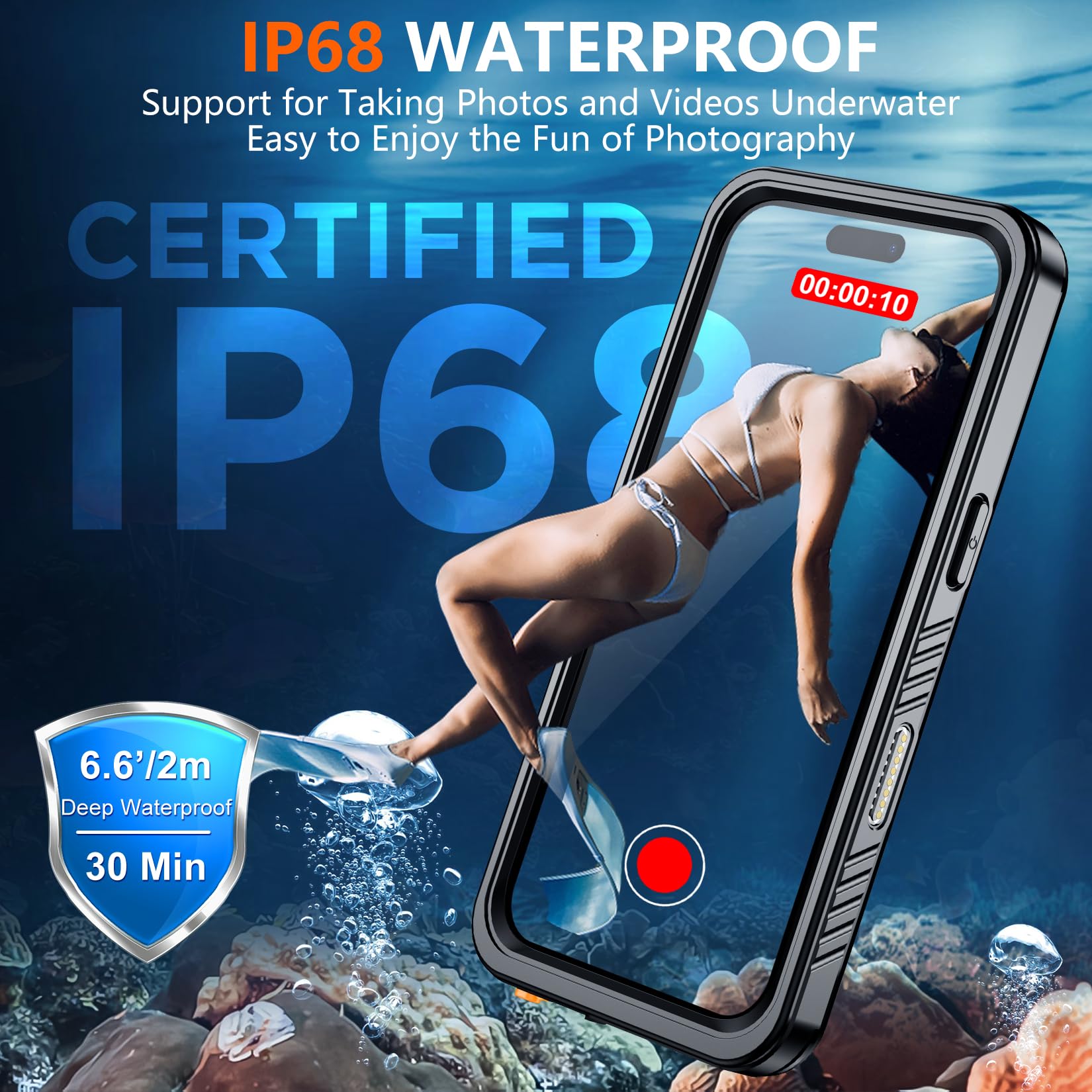 Foto 4 pulgar | Funda De Teléfono Spidercase Magnética Impermeable Para Iphone 16 - Venta Internacional.