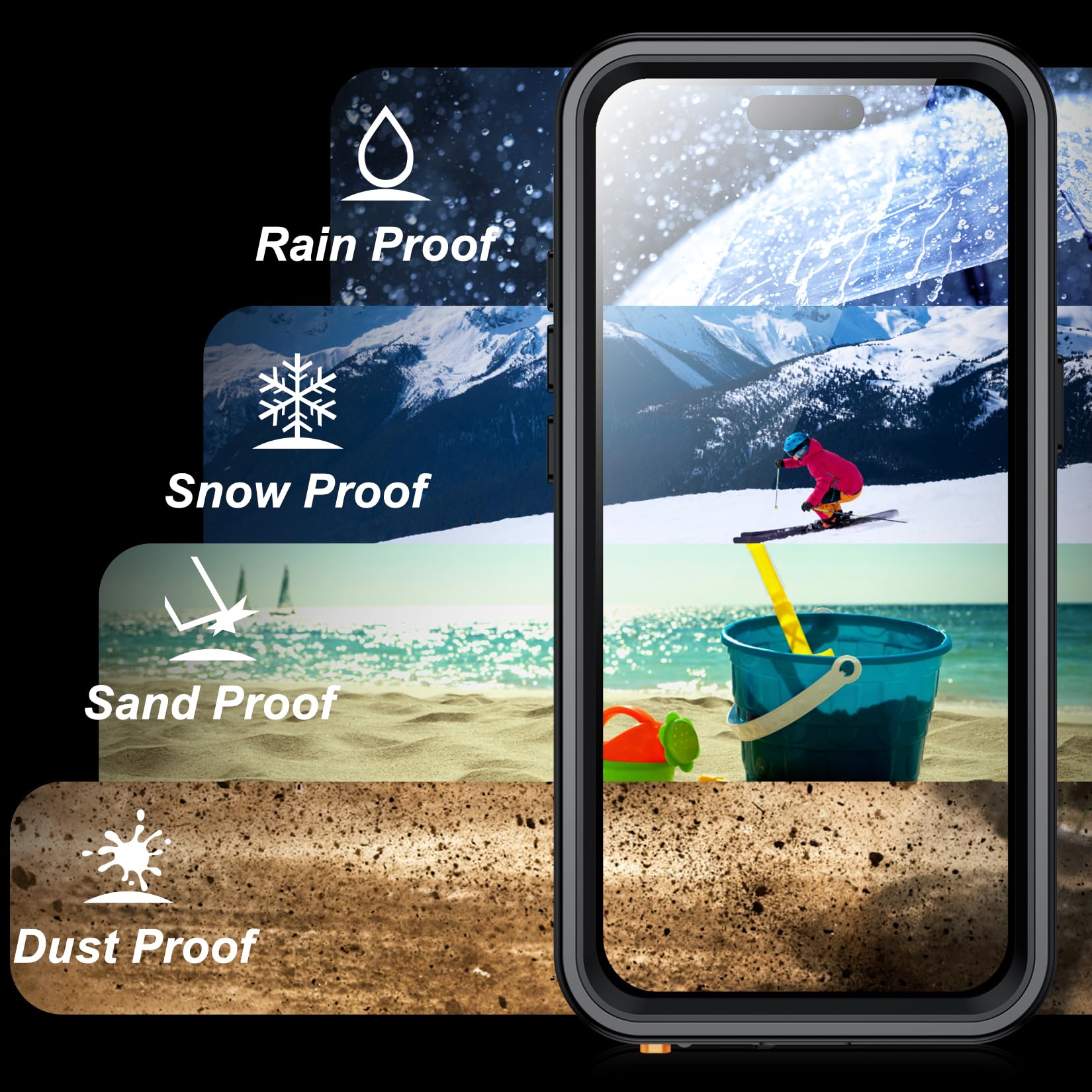 Foto 8 pulgar | Funda De Teléfono Spidercase Magnética Impermeable Para Iphone 16 - Venta Internacional.