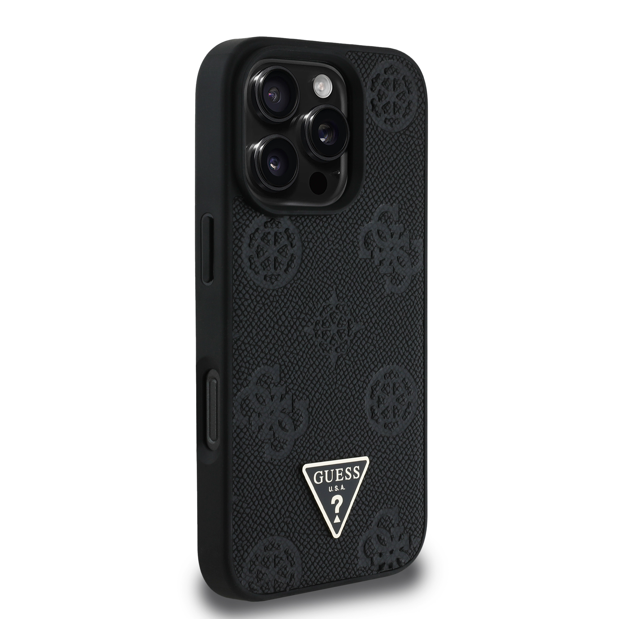 Foto 5 pulgar | Funda Original Guess Peony Magsafe Triángulo Para Iphone 16 Pro - Negro