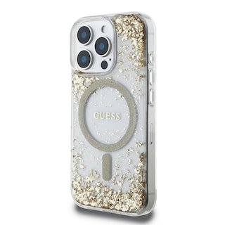 Foto 2 | Funda Original Guess Brillantina Magsafe Para Iphone 16 Pro - Dorado