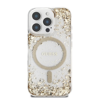 Foto 3 | Funda Original Guess Brillantina Magsafe Para Iphone 16 Pro - Dorado