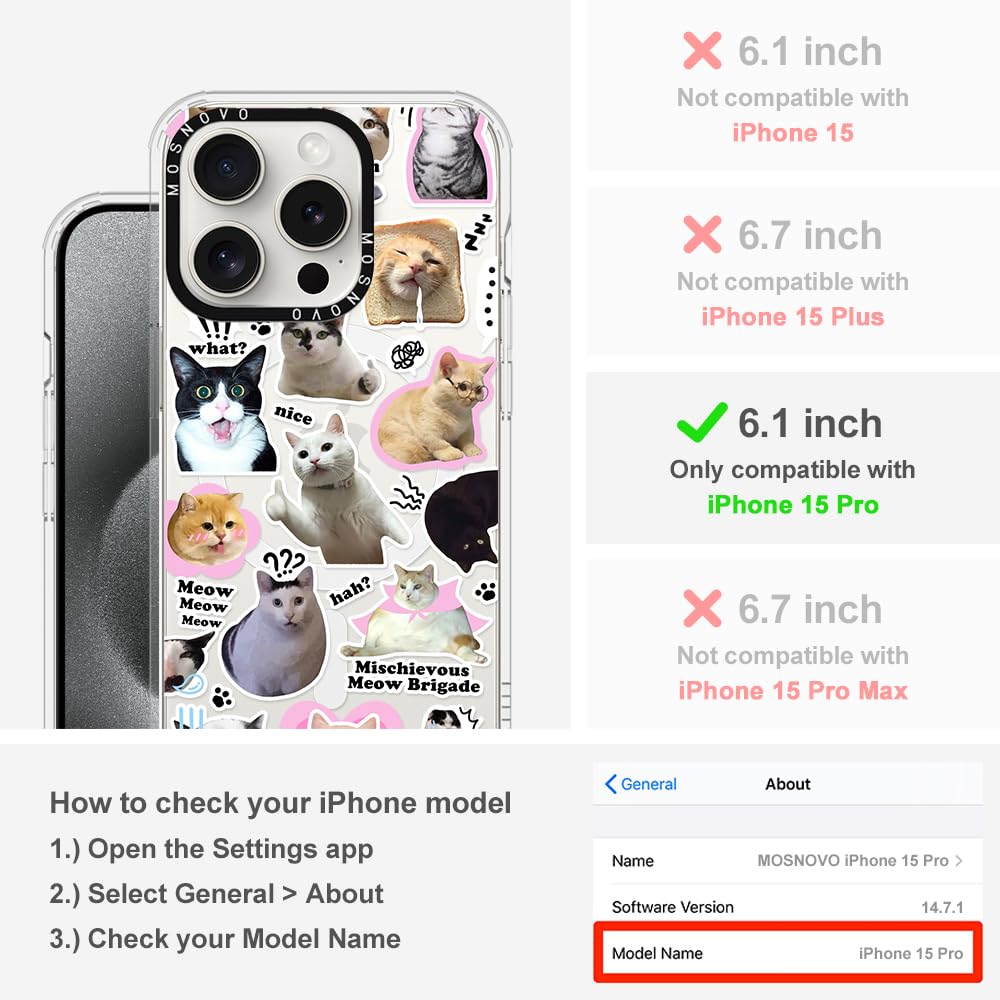 Foto 3 pulgar | Funda Para Teléfono Mosnovo Compatible Con Iphone 15 Pro Clear - Venta Internacional.