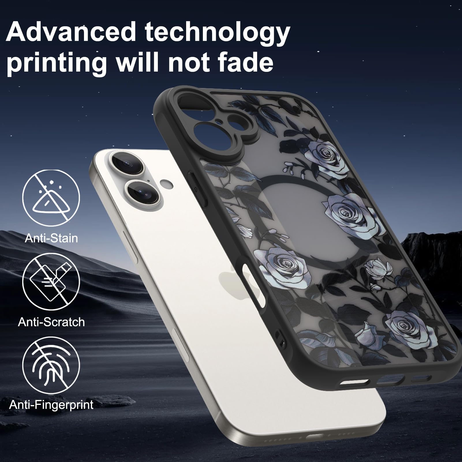 Foto 3 pulgar | Funda De Teléfono Aigomara Para Iphone 16 De 6.1 Pulgadas Con Magsafe Black - Venta Internacional.