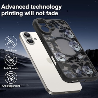 Foto 2 | Funda De Teléfono Aigomara Para Iphone 16 De 6.1 Pulgadas Con Magsafe Black - Venta Internacional.