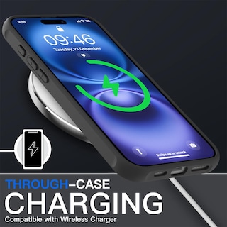 Foto 4 | Funda De Teléfono Aigomara Para Iphone 16 De 6.1 Pulgadas Con Magsafe Black - Venta Internacional.
