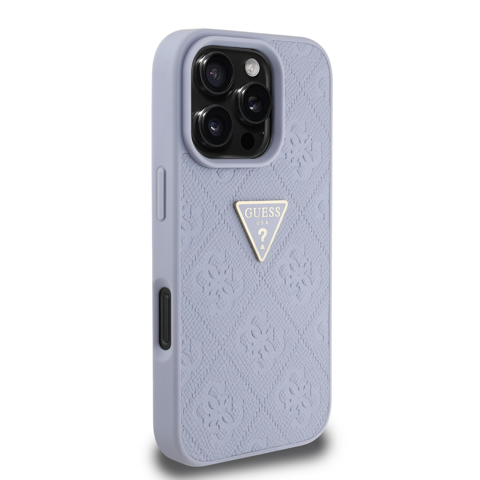 Foto 5 pulgar | Funda Original Guess 4g Triángulo Para Iphone 16 Pro - Morado
