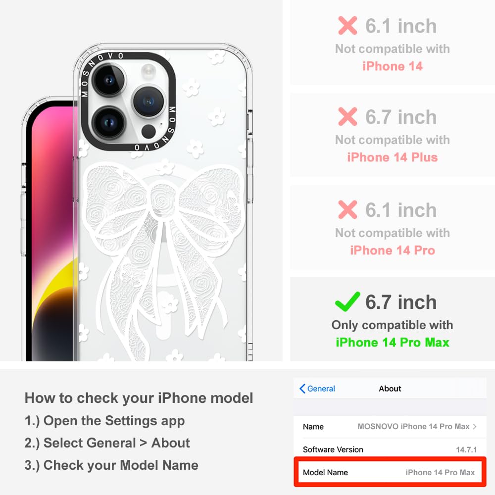 Foto 3 pulgar | Funda De Teléfono Mosnovo Para Iphone 14 Pro Max Con Magsafe Clear - Venta Internacional.