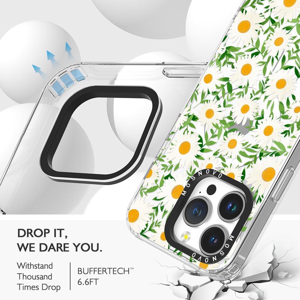 Foto 8 pulgar | Funda Para Teléfono Mosnovo Compatible Con Iphone 14 Pro, Diseño De Margaritas - Venta Internacional.