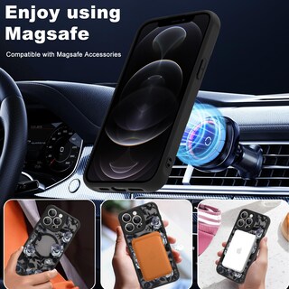 Foto 5 | Funda De Teléfono Aigomara Para Iphone 12 Pro De 6.1 Pulgadas Con Magsafe Black - Venta Internacional.