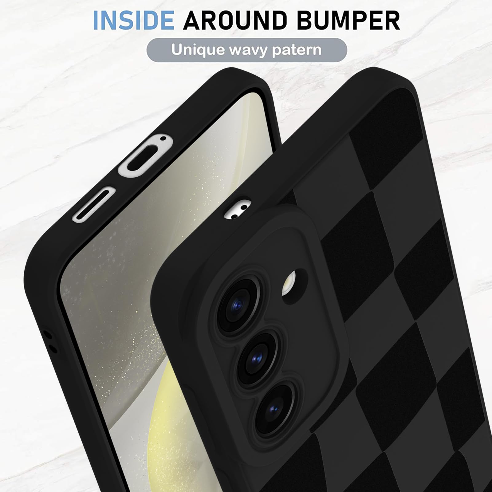 Foto 5 pulgar | Funda De Teléfono Kanghar Compatible Con Samsung Galaxy S24, Negra - Venta Internacional.