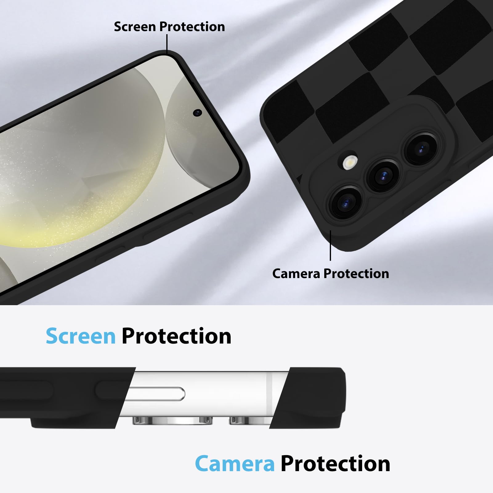 Foto 6 pulgar | Funda De Teléfono Kanghar Compatible Con Samsung Galaxy S24, Negra - Venta Internacional.