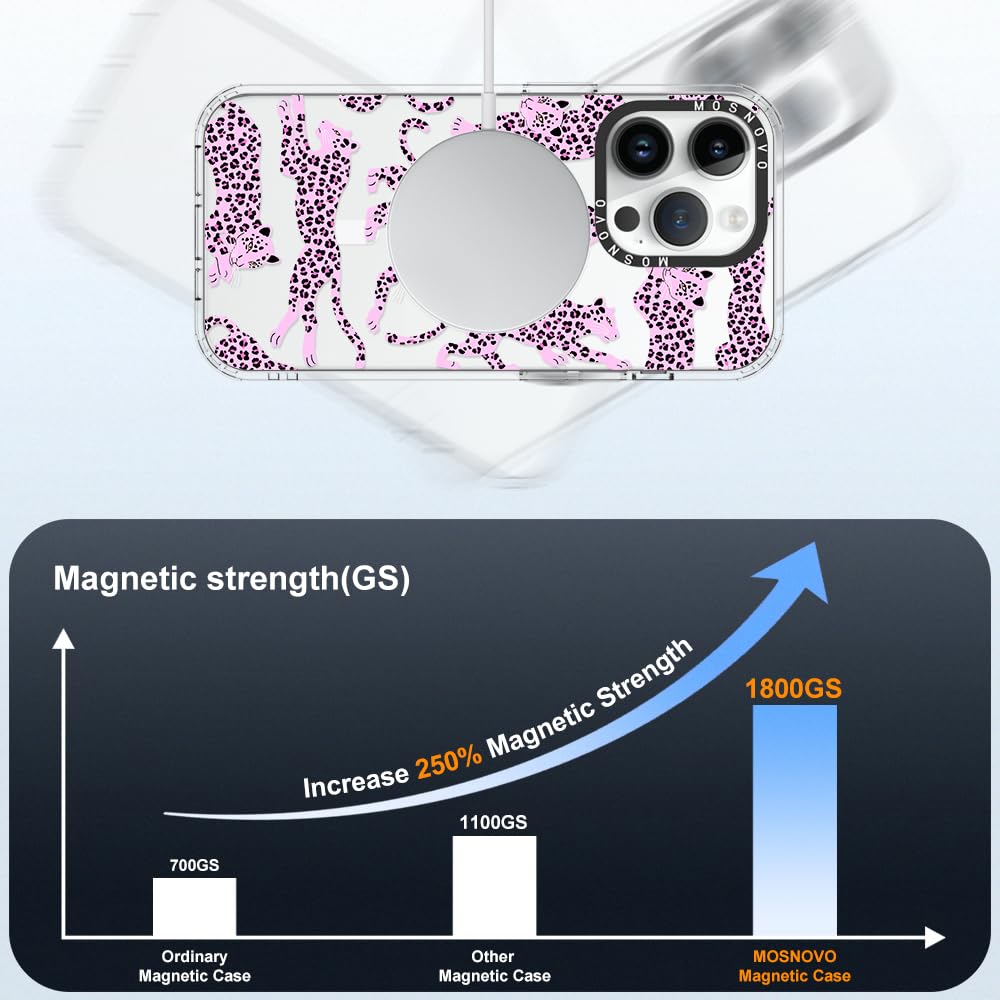 Foto 5 pulgar | Funda De Teléfono Mosnovo Para Iphone 14 Pro Buffertech Pink Leopard - Venta Internacional.