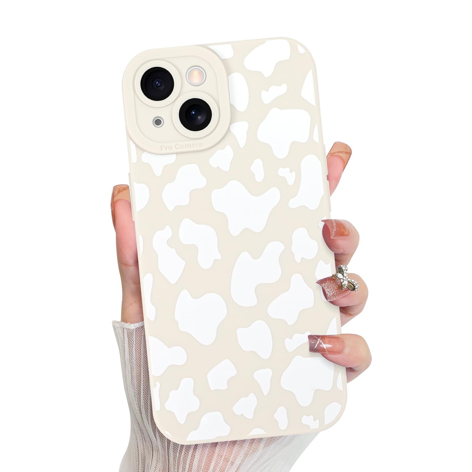 Foto 2 pulgar | Funda De Teléfono Kanghar Compatible Con Iphone 13, Silicona, Estampado De Vaca - Venta Internacional.