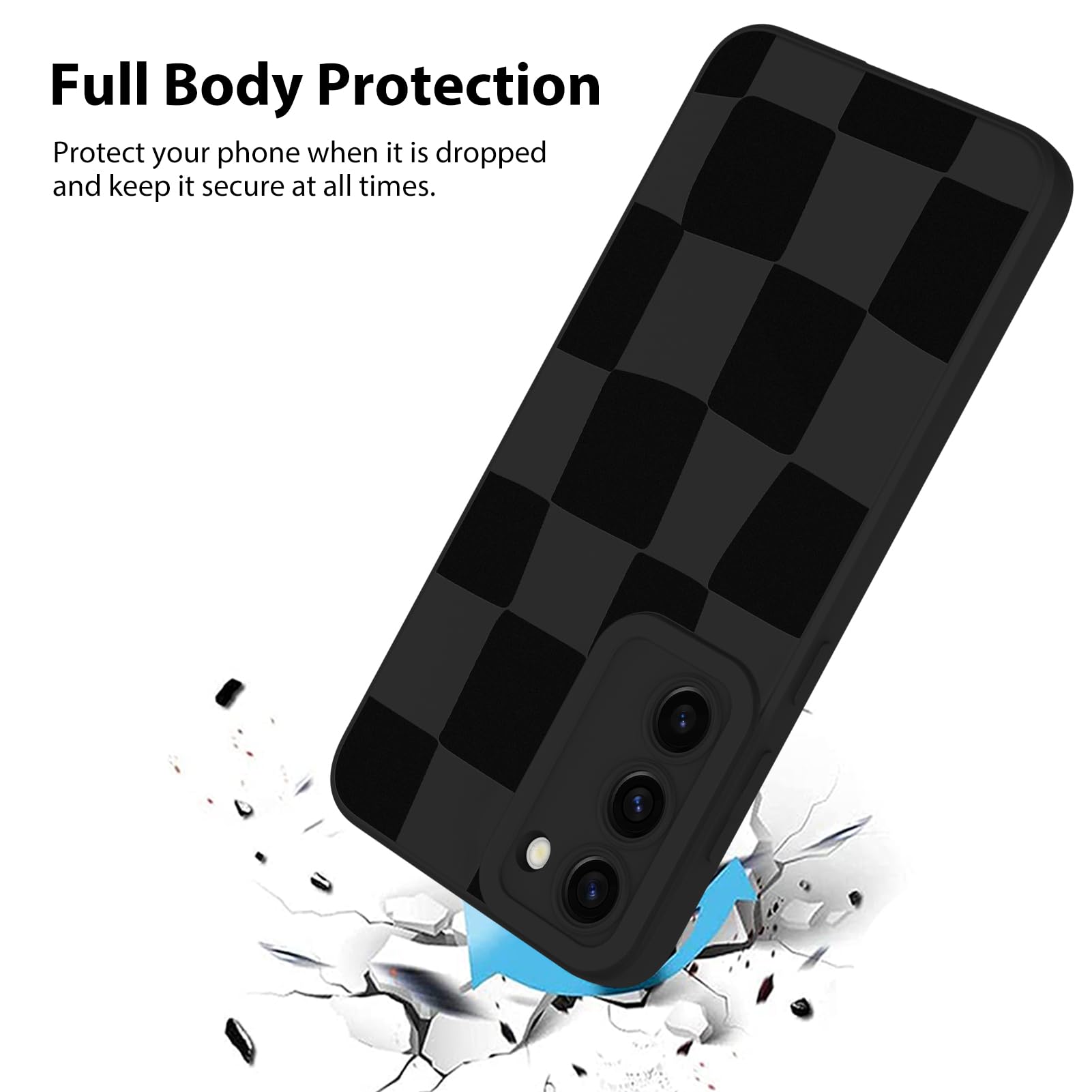 Foto 3 pulgar | Funda De Teléfono Kanghar Compatible Con Samsung Galaxy S23, Negra - Venta Internacional.