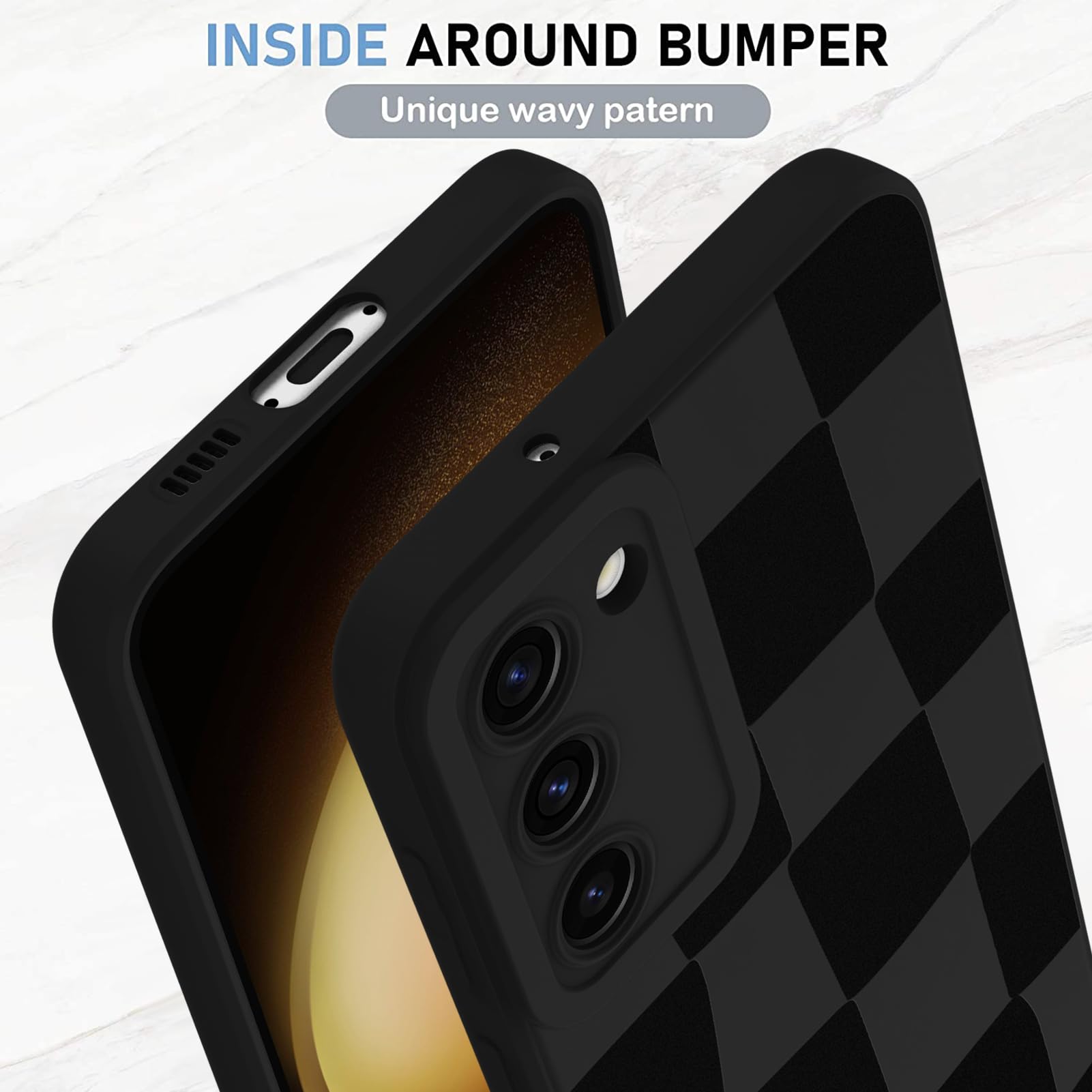 Foto 5 pulgar | Funda De Teléfono Kanghar Compatible Con Samsung Galaxy S23, Negra - Venta Internacional.