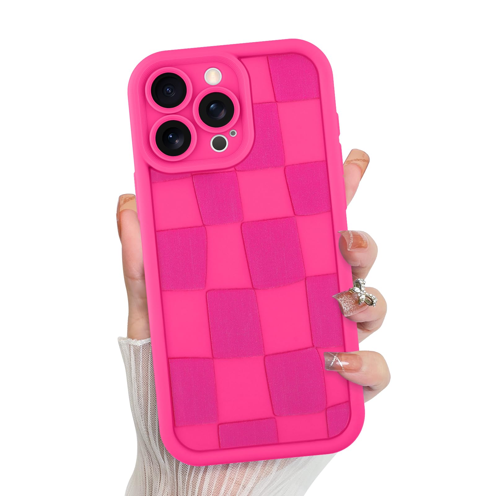Foto 2 pulgar | Funda De Teléfono Kanghar Compatible Con Iphone 15 Pro - Rosa Intenso - Venta Internacional.