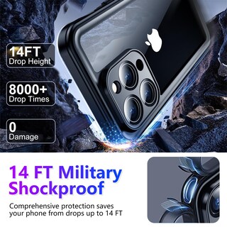 Foto 3 | Funda Impermeable Temdan Compatible Con Iphone 14 Pro Max - Venta Internacional.