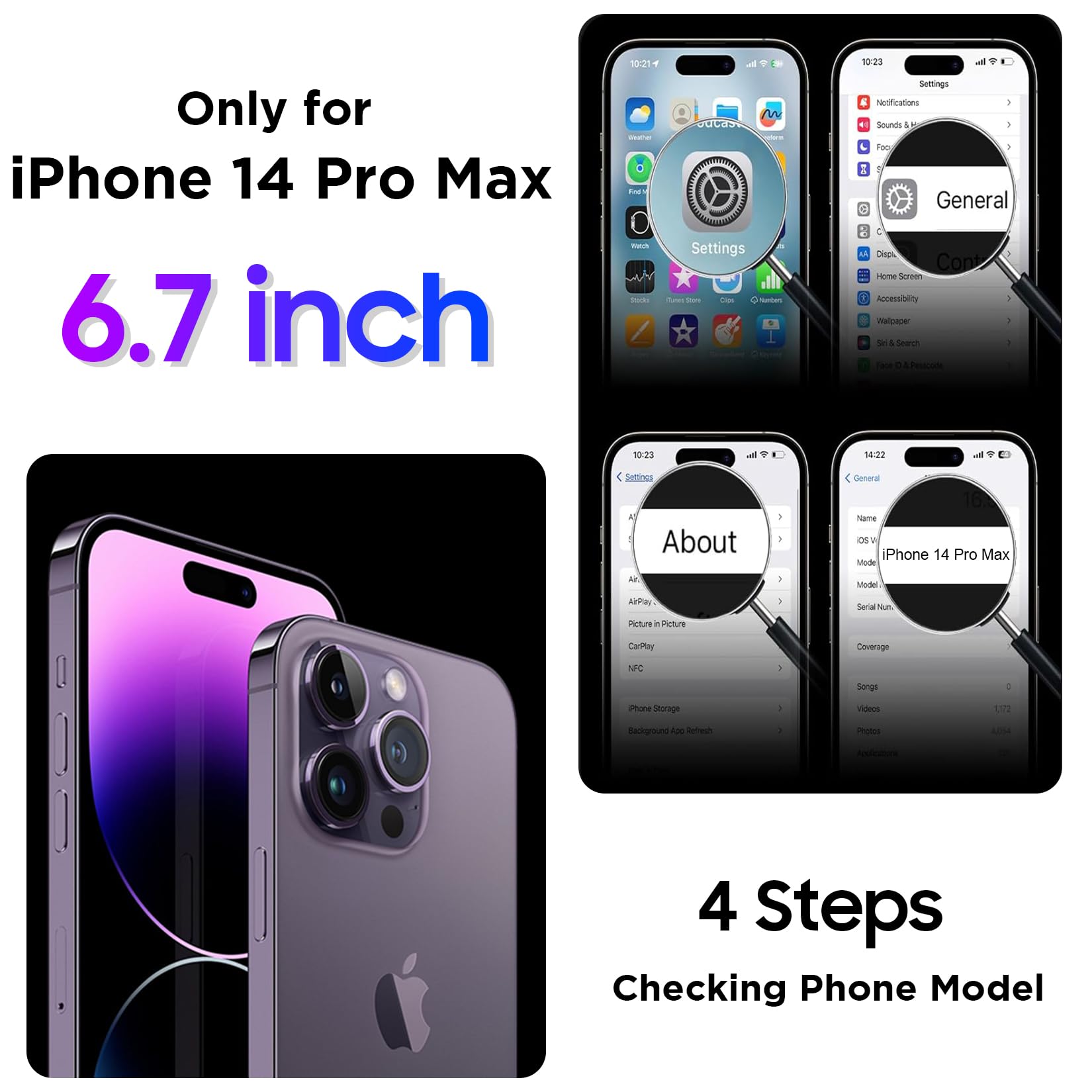 Foto 7 | Funda Impermeable Temdan Compatible Con Iphone 14 Pro Max - Venta Internacional.