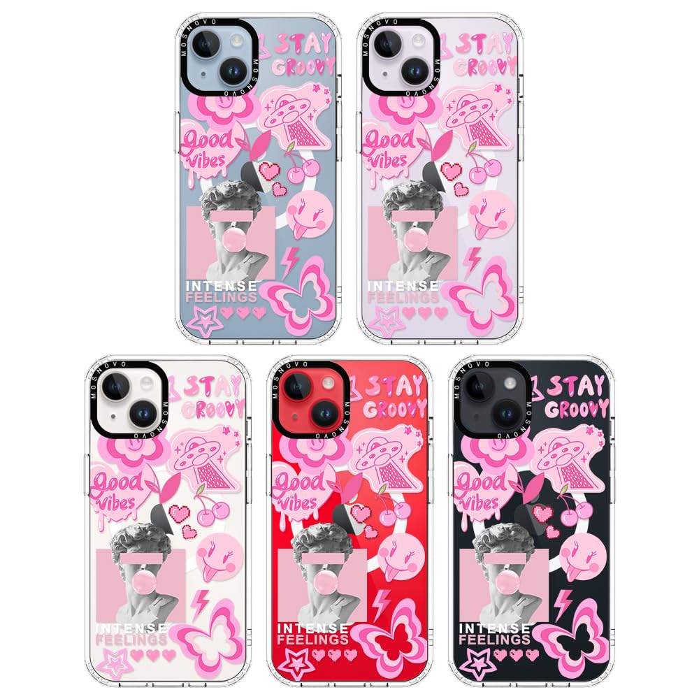 Foto 3 pulgar | Funda De Teléfono Mosnovo Buffertech A Prueba De Golpes Para Iphone 14/13 Rosa - Venta Internacional.