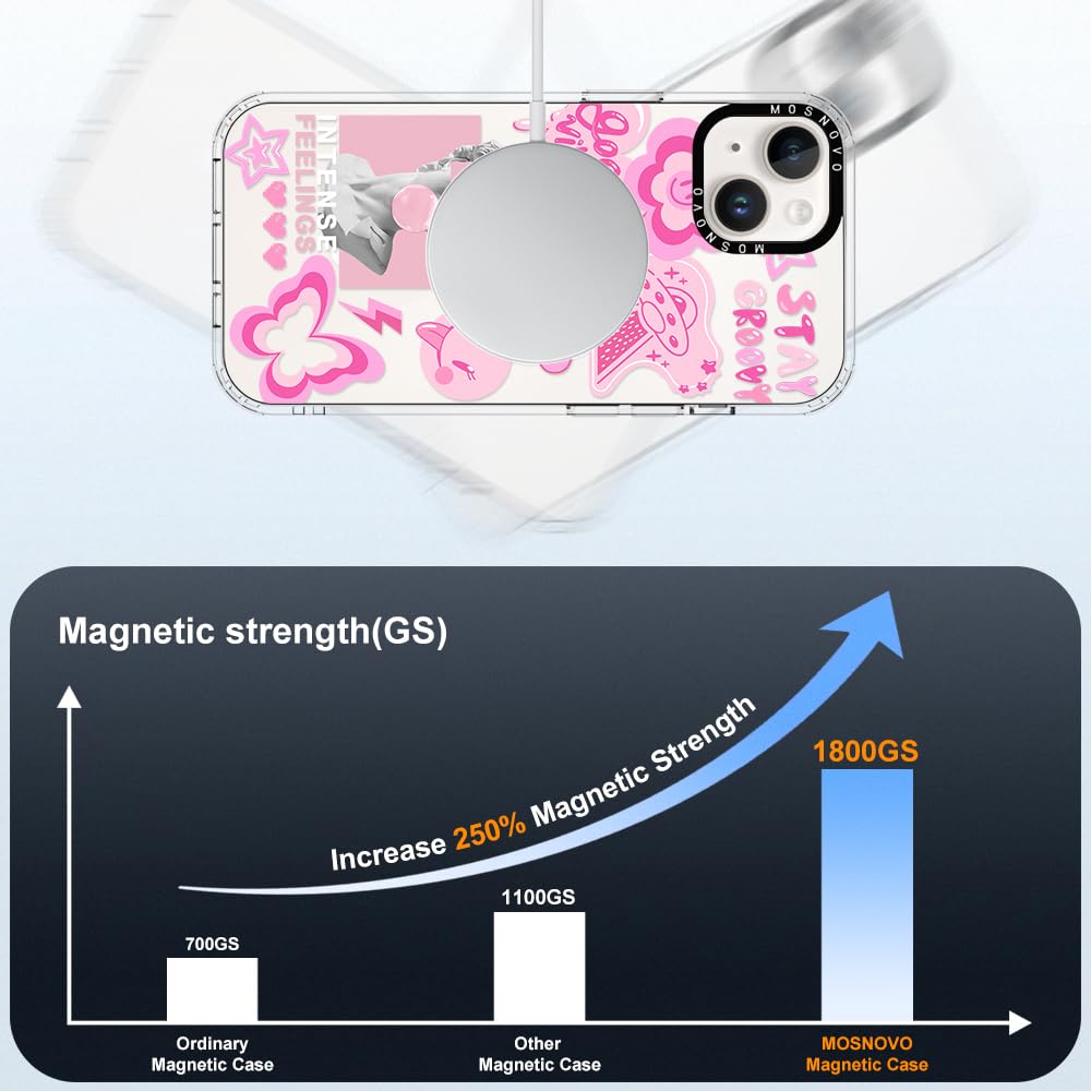 Foto 4 | Funda De Teléfono Mosnovo Buffertech A Prueba De Golpes Para Iphone 14/13 Rosa - Venta Internacional.