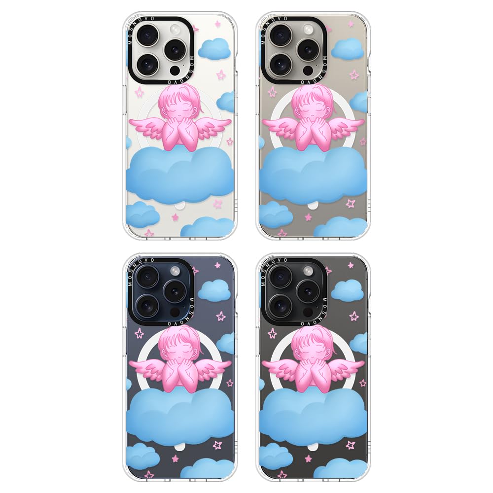 Foto 4 pulgar | Funda De Teléfono Mosnovo Para Iphone 15 Pro Buffertech Pink Serenity - Venta Internacional.