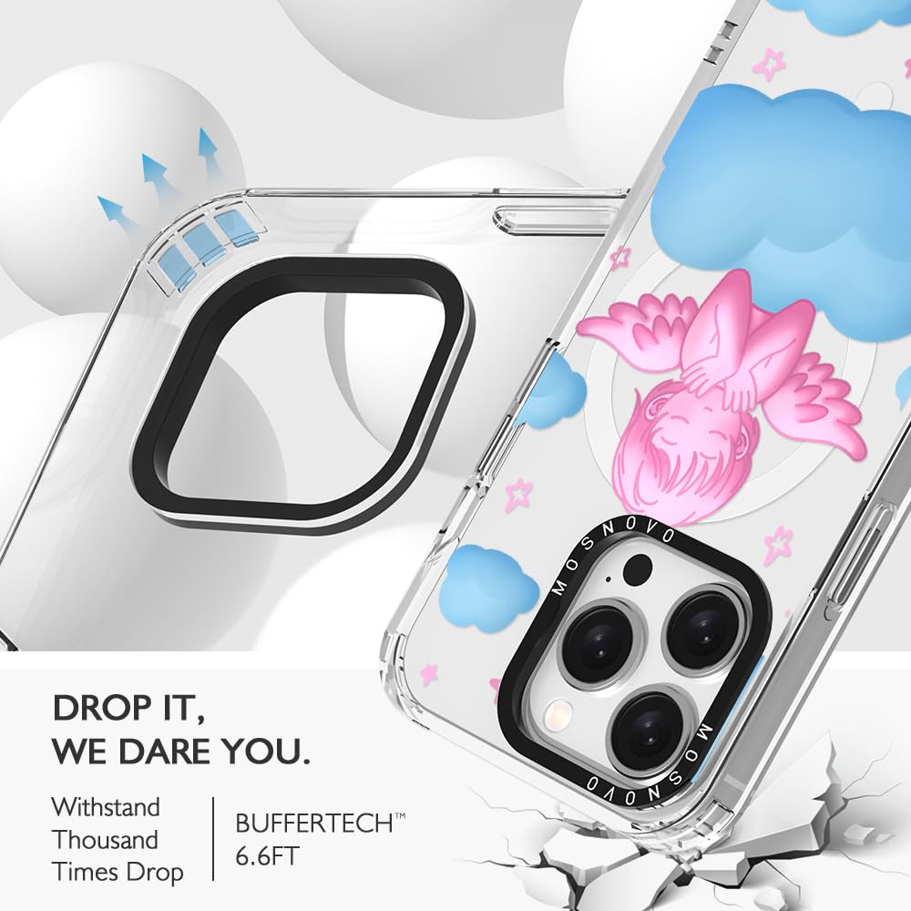 Foto 8 pulgar | Funda De Teléfono Mosnovo Para Iphone 15 Pro Buffertech Pink Serenity - Venta Internacional.