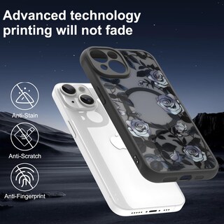 Foto 2 | Funda De Teléfono Aigomara Para Iphone 15 Plus Con Magsafe Rose Flower - Venta Internacional.