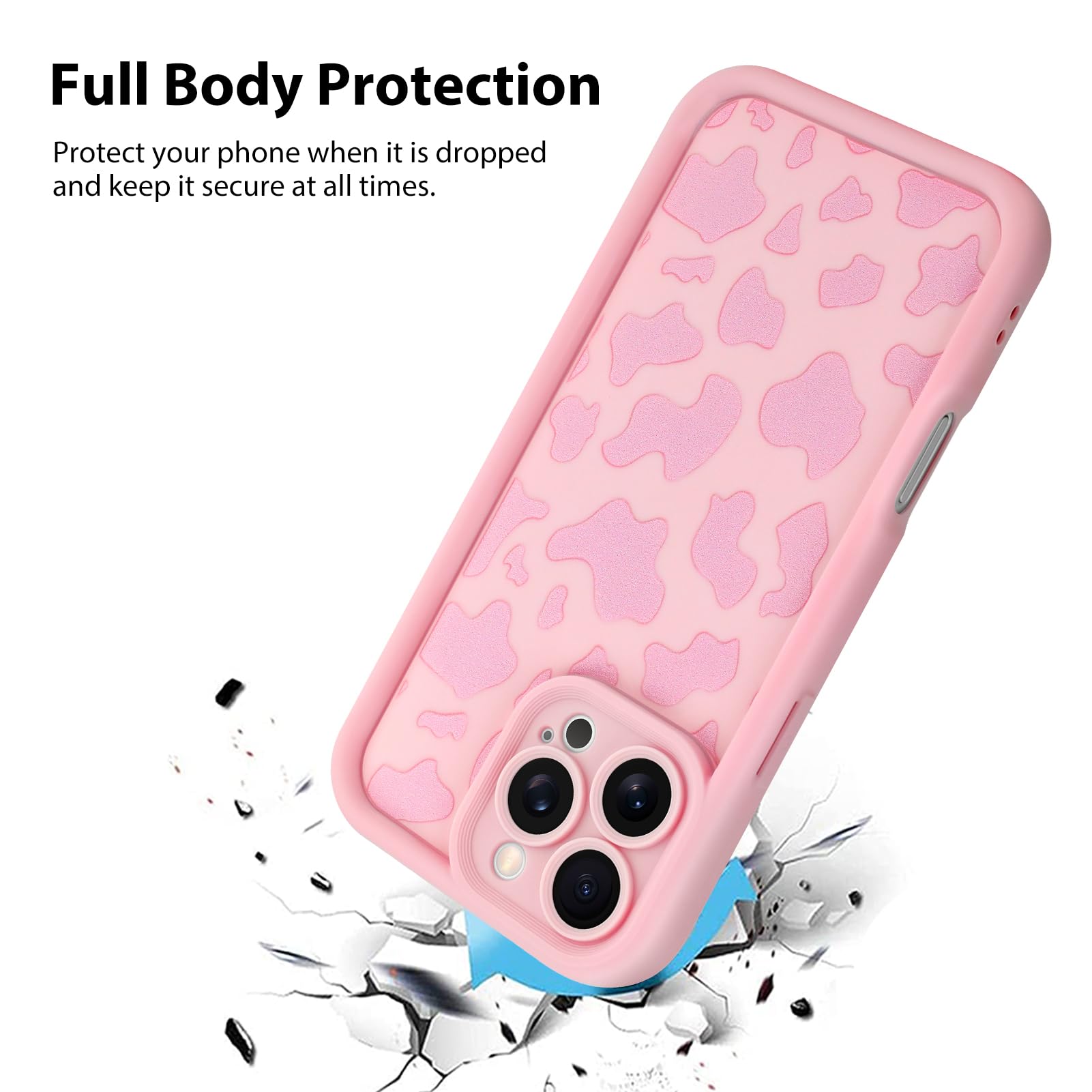 Foto 3 pulgar | Funda De Teléfono Kanghar Compatible Con Iphone 16 Pro De Silicona Rosa - Venta Internacional.