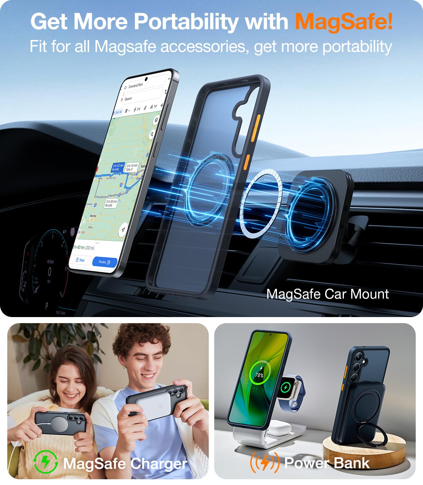 Foto 5 pulgar | Funda Magnética Torras A Prueba De Golpes Para Samsung Galaxy S25 Plus - Venta Internacional.