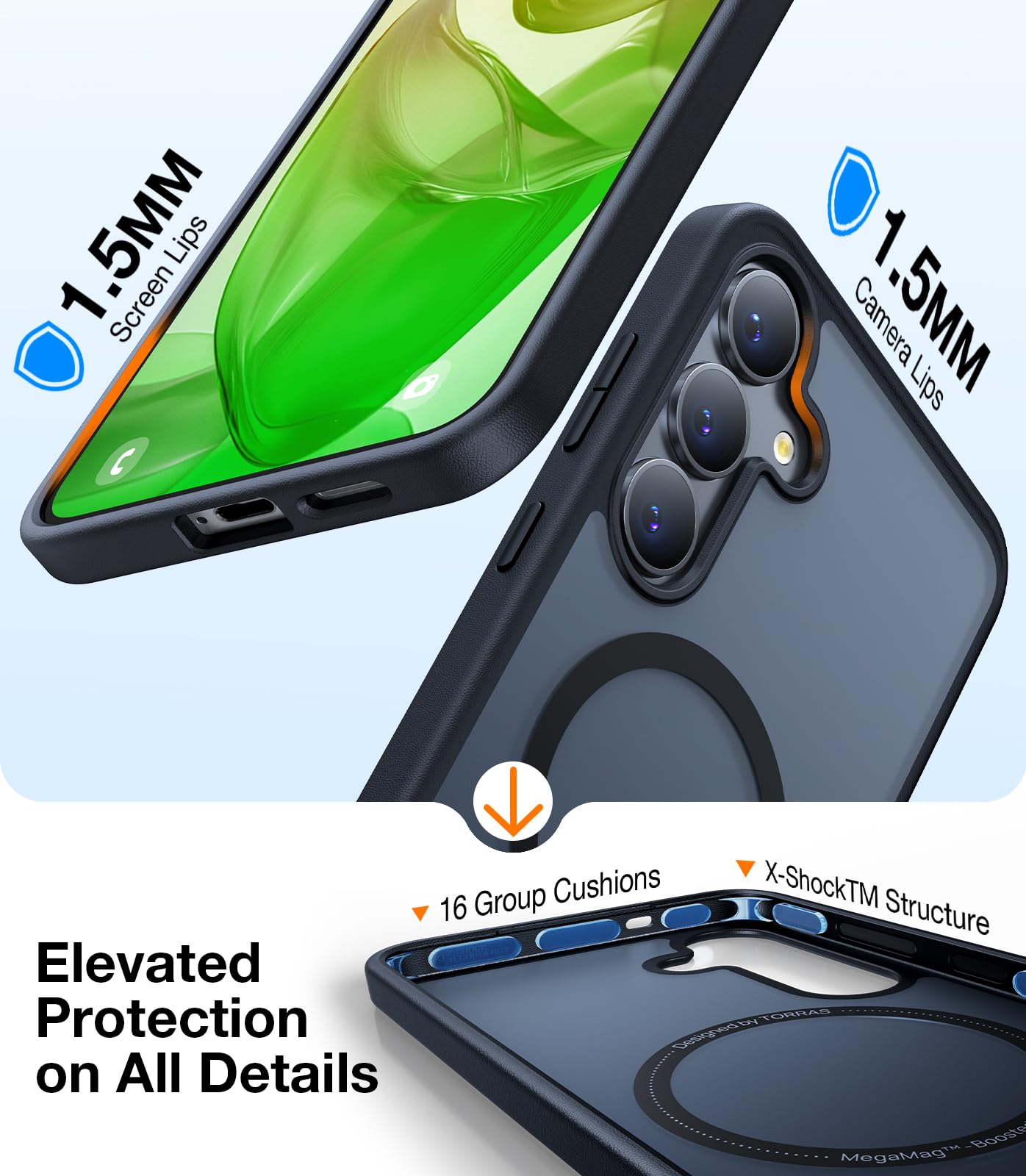 Foto 6 pulgar | Funda Magnética Torras A Prueba De Golpes Para Samsung Galaxy S25 Plus - Venta Internacional.