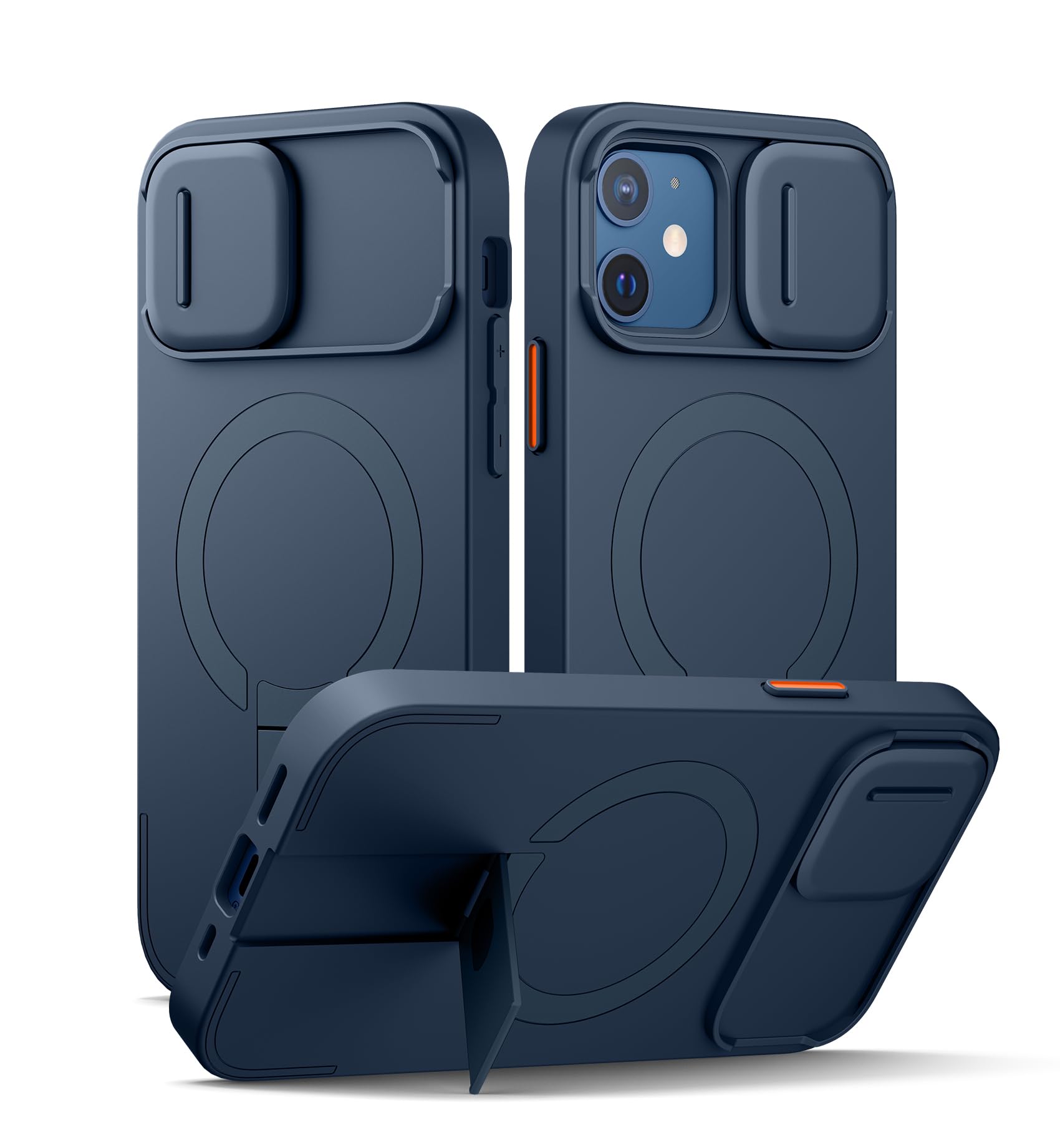 Foto 2 pulgar | Funda Suritch Para Iphone 12/12 Pro De 6.1 Pulgadas Con Funda Magnética, Color Azul - Venta Internacional.