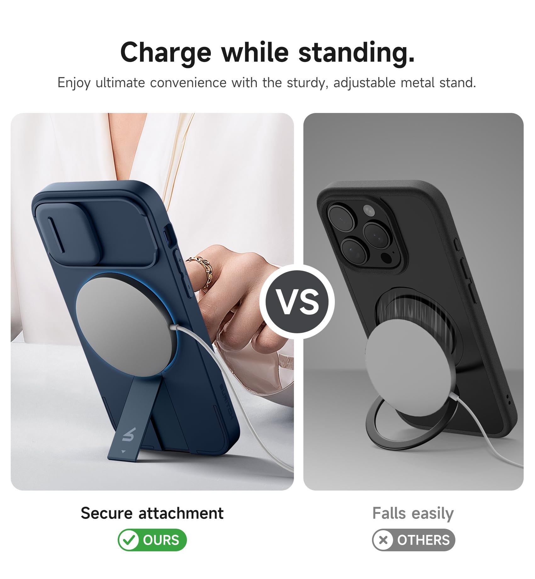 Foto 5 | Funda Suritch Para Iphone 12/12 Pro De 6.1 Pulgadas Con Funda Magnética, Color Azul - Venta Internacional.