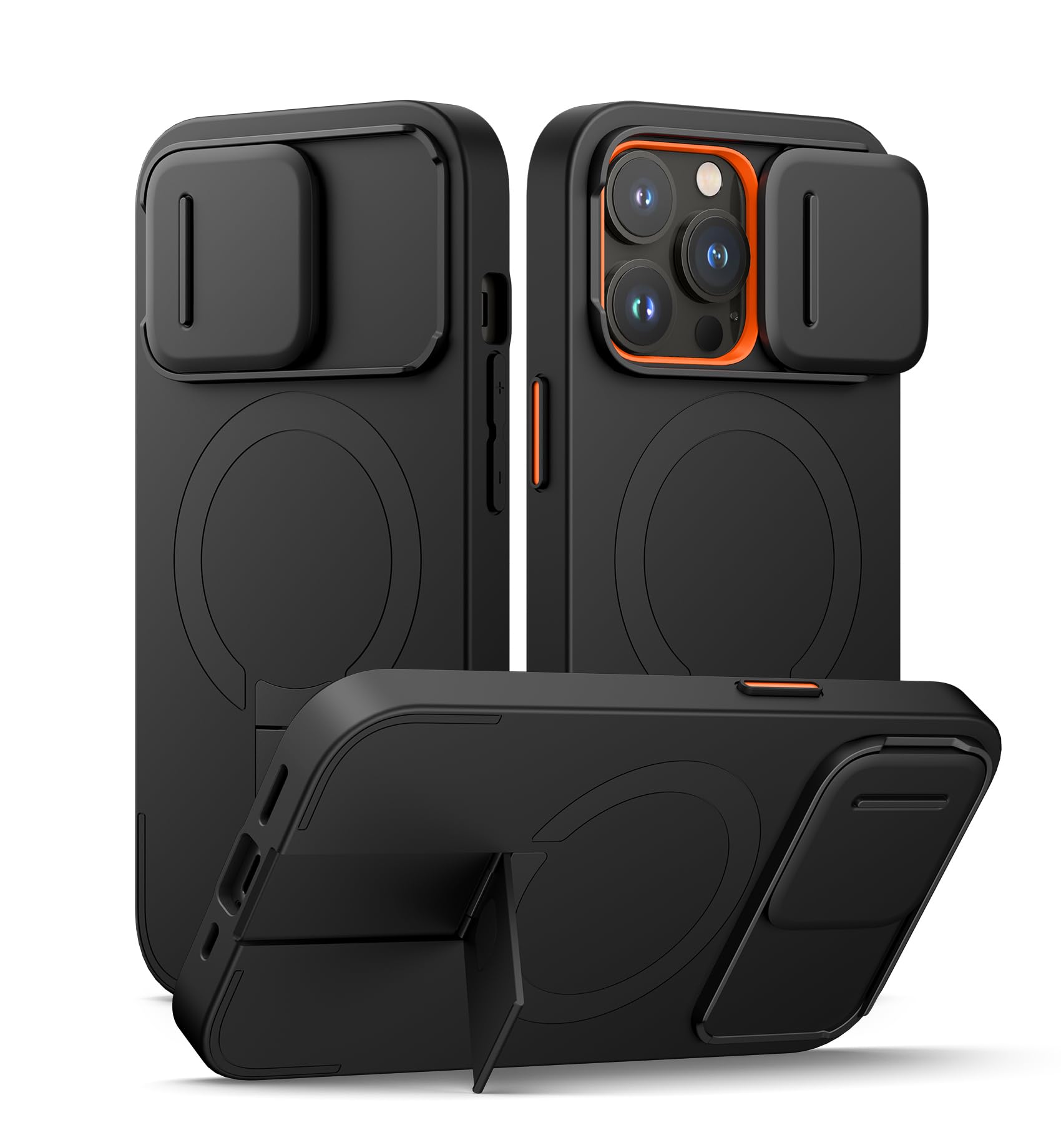 Foto 2 pulgar | Funda Suritch Para Iphone 13 Pro De 6.1 Pulgadas Con Funda Magnética Negra - Venta Internacional.