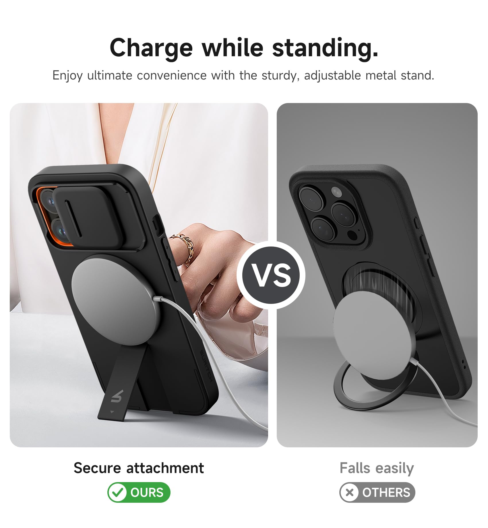 Foto 6 pulgar | Funda Suritch Para Iphone 13 Pro De 6.1 Pulgadas Con Funda Magnética Negra - Venta Internacional.