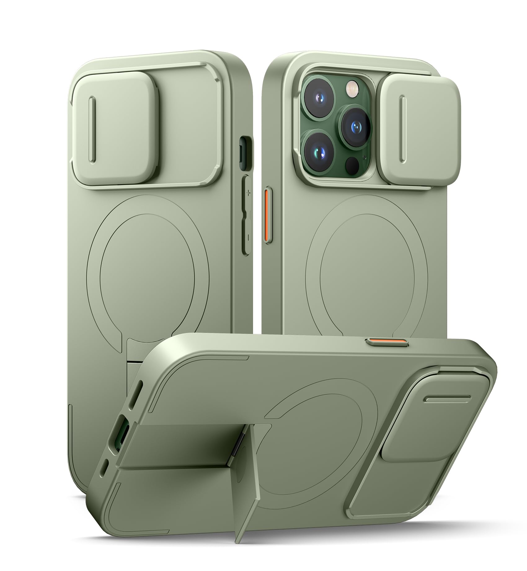 Foto 2 pulgar | Funda Suritch Para Iphone 13 Pro De 6.1 Pulgadas Con Funda Magnética, Color Verde - Venta Internacional.