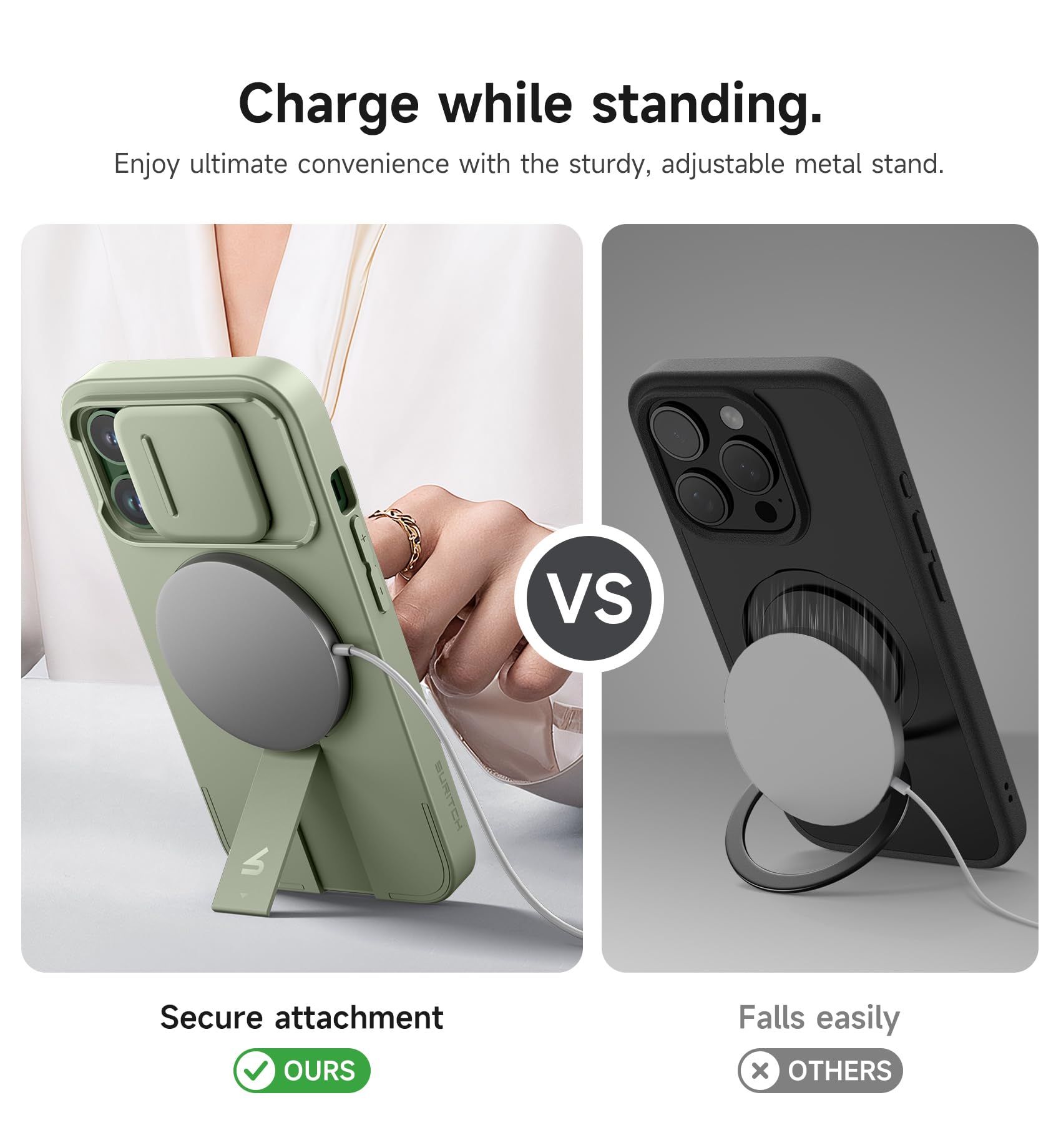 Foto 6 pulgar | Funda Suritch Para Iphone 13 Pro De 6.1 Pulgadas Con Funda Magnética, Color Verde - Venta Internacional.