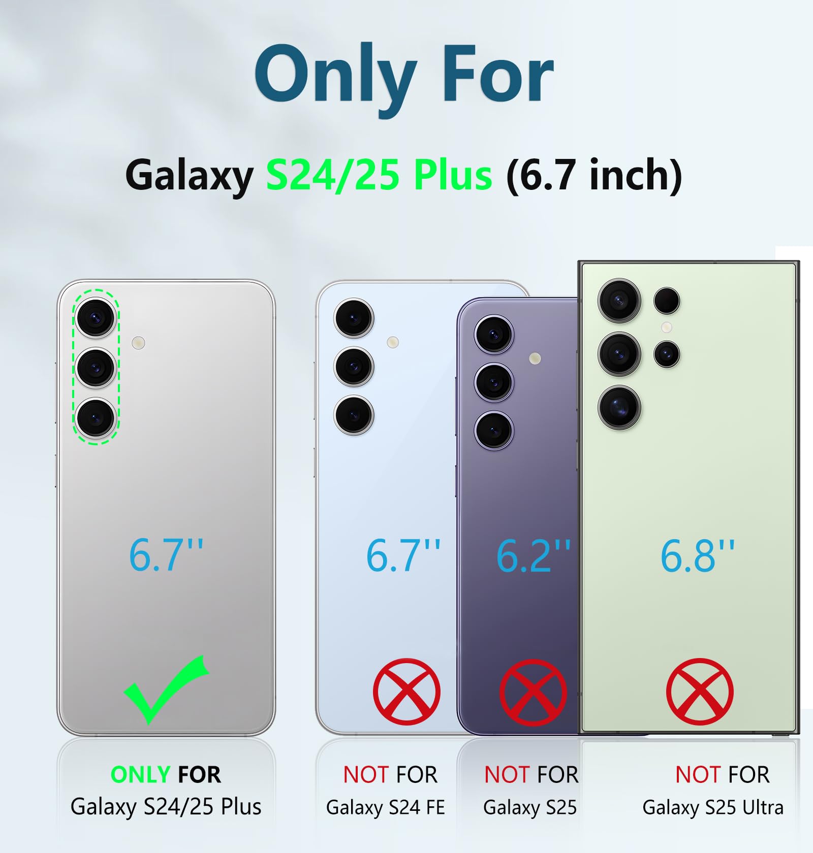 Foto 3 pulgar | Funda De Teléfono Fntcase Para Samsung Galaxy S25 Plus/s24 Plus Morado - Venta Internacional.
