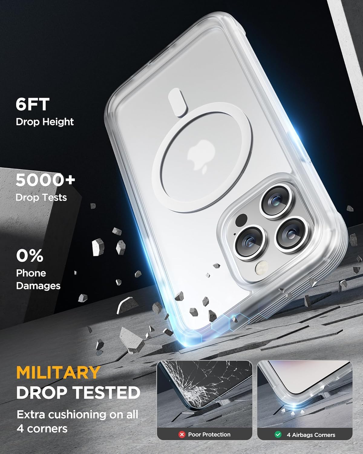 Foto 4 | Funda Magnética Miracase Para Iphone 12 Pro Max Con Magsafe - Venta Internacional.