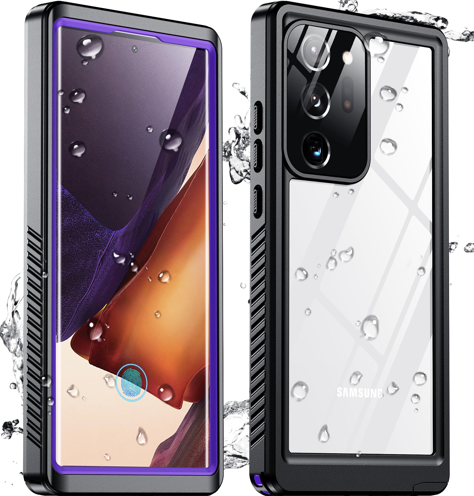 Foto 2 pulgar | Funda Spidercase Impermeable Ip68 Para Samsung Galaxy Note 20 Ultra - Venta Internacional.