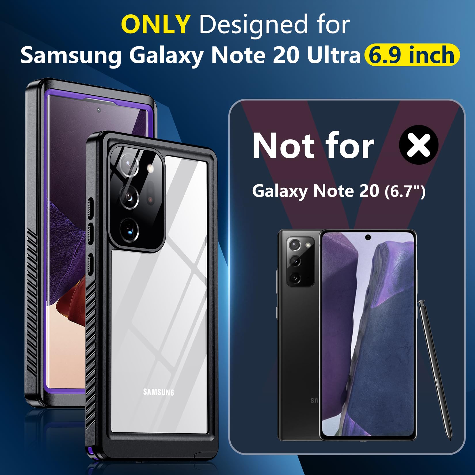 Foto 3 pulgar | Funda Spidercase Impermeable Ip68 Para Samsung Galaxy Note 20 Ultra - Venta Internacional.